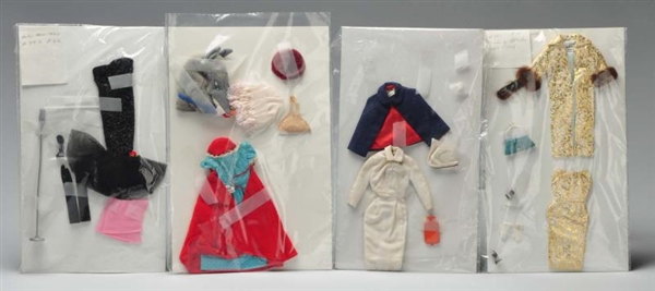 LOT OF 11: EARLY 1960S BARBIE DOLL OUTFITS.       