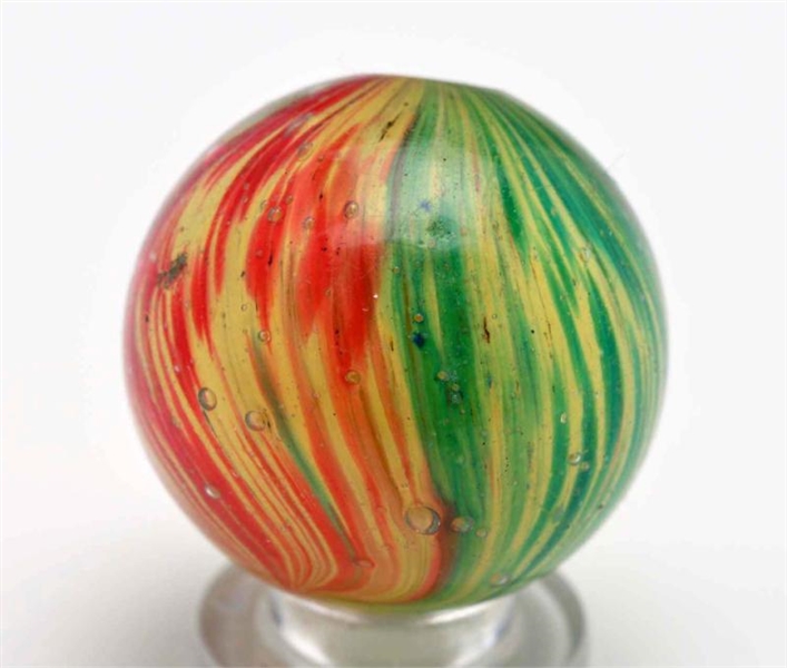 RARE 2-PANELED ONIONSKIN MARBLE WITH LEFT TWIST.  