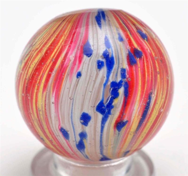 4-PANELED ONIONSKIN MARBLE WITH LEFT TWIST.       
