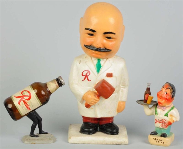 LOT OF 3: ADVERTISING FIGURES.                    