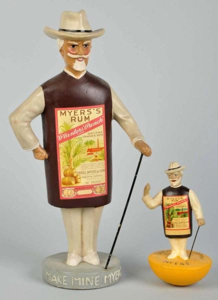 LOT OF 2: MYERS RUM ADVERTISING FIGURES.          