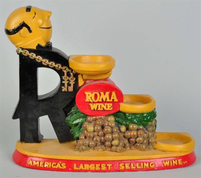 PLASTER ROMA WINE ADVERTISING FIGURE.             