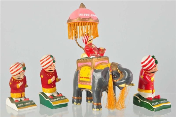 LOT OF 4: AIR INDIAN ADVERTISING FIGURES.         