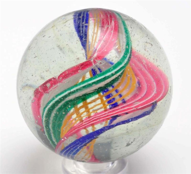 COMPLEX CORE NAKED DOUBLE RIBBON SWIRL MARBLE.    