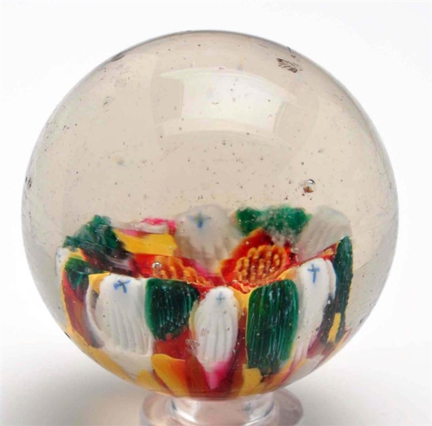 SINGLE PONTIL PAPERWEIGHT MARBLE.                 