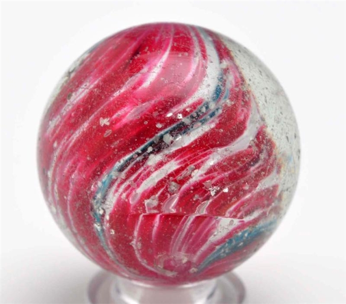 4-PANELED ONIONSKIN MARBLE WITH MICA.             