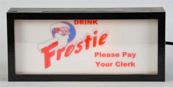 FROSTIE ROOT BEER COUNTER LIGHTED SIGN.           