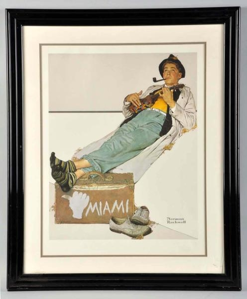 LARGE PAPER NORMAN ROCKWELL POSTER.               