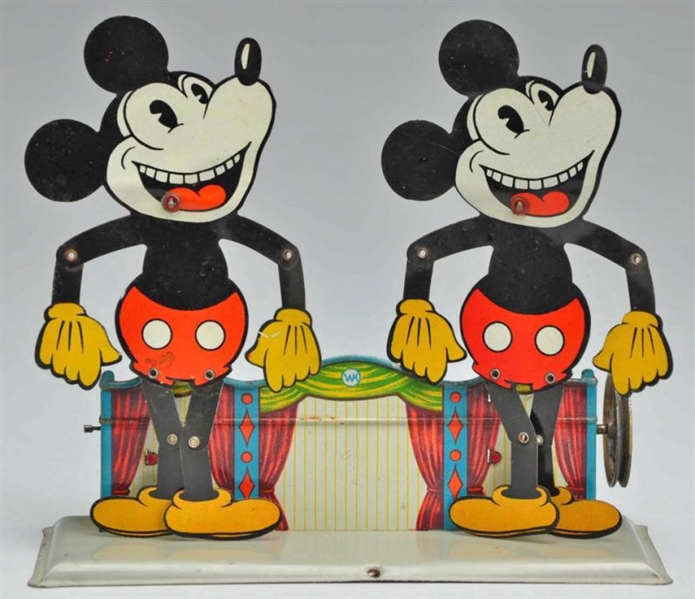 RARE DISNEY MICKEY MOUSE DOUBLE SLATE DANCER TOY. 