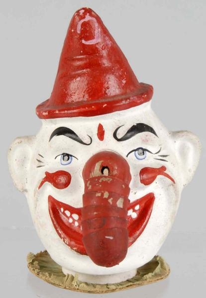 WHIMSICAL CLOWN CANDY CONTAINER.                  