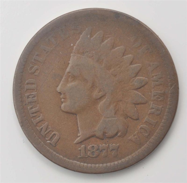 1877 INDIAN HEAD PENNY VG.                        