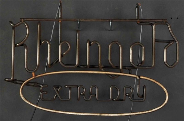 RHEINGOLD EXTRA DRY OVAL SIGN.                    