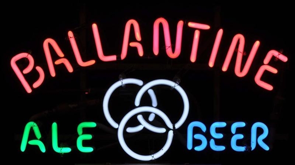 BALLANTINE 3-R ALE & BEER NEON SIGN.              
