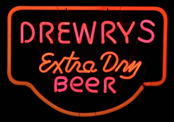 DREWRYS EXTRA DRY BEER NEON SIGN.                