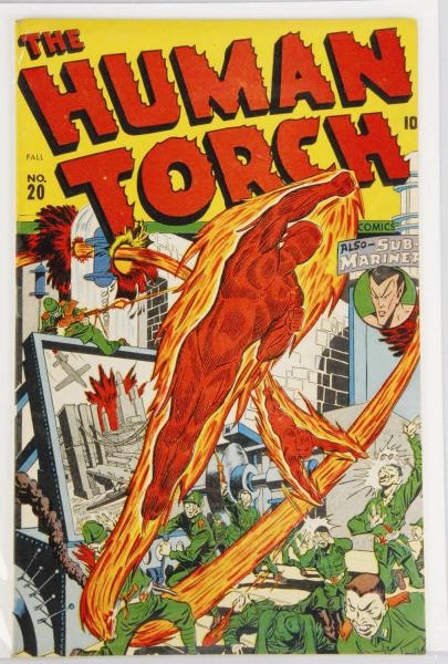 1945 THE HUMAN TORCH COMIC BOOK NO. 20.           