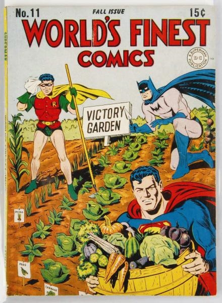 1943 WORLDS FINEST COMICS COMIC BOOK NO. 11.     