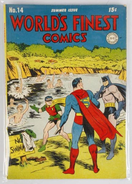 1944 WORLDS FINEST COMICS COMIC BOOK NO. 14.     
