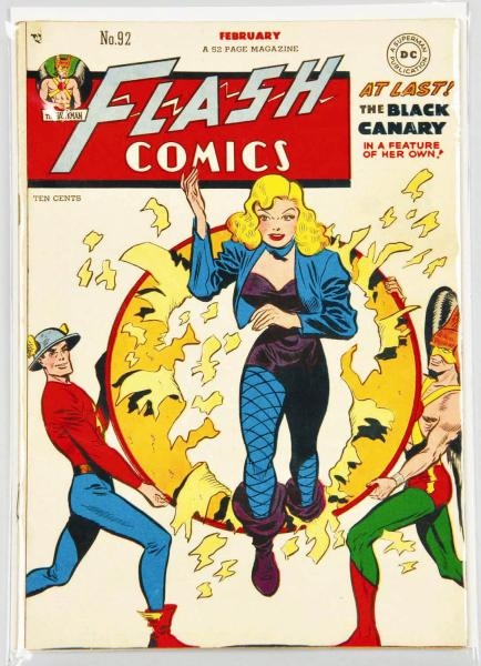 1948 FLASH COMICS COMIC BOOK NO. 92.              