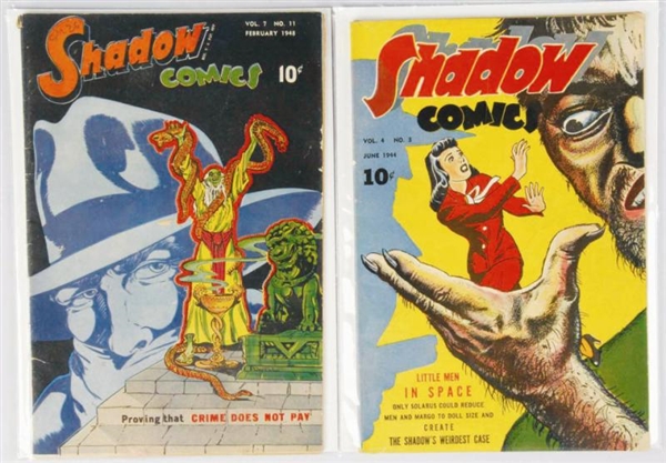 LOT OF 2: 1940S SHADOW COMIC BOOKS.               