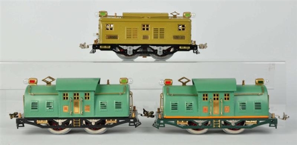 LOT OF 3: LIONEL ELECTRIC STYLE TRAIN ENGINES.    