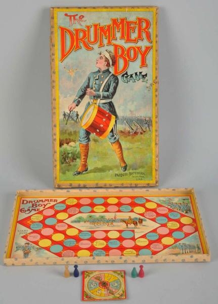 EARLY PARKER BROTHERS "THE DRUMMER BOY" GAME.     