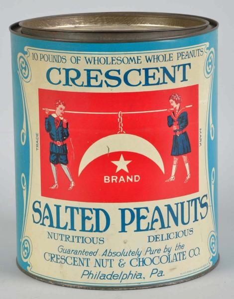 CRESCENT SALTED PEANUTS CAN.                      