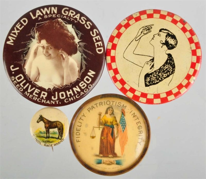 LOT OF 4: ASSORTED ADVERTISING PIECES.            