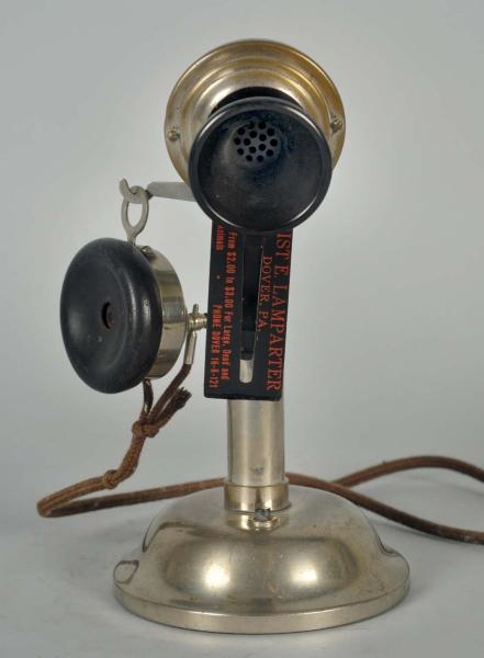 UNKNOWN SMALL CANDLESTICK TELEPHONE.              