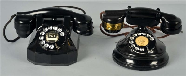LOT OF 2: AUTOMATIC ELECTRIC CRADLE TELEPHONES.   