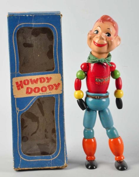 WOODEN IDEAL HOWDY DOODY JOINTED FIGURE.          