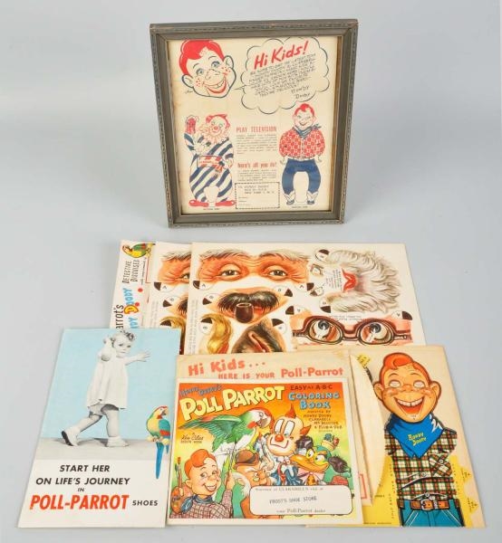 LOT OF 8: ASSORTED HOWDY DOODY PREMIUMS.          