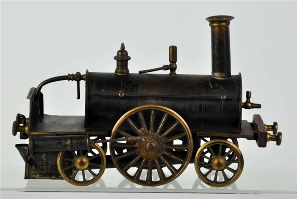 EARLY STEAM-TYPE TRAIN ENGINE.                    