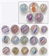 LOT OF 20: SOLID CORE SWIRL MARBLES.              