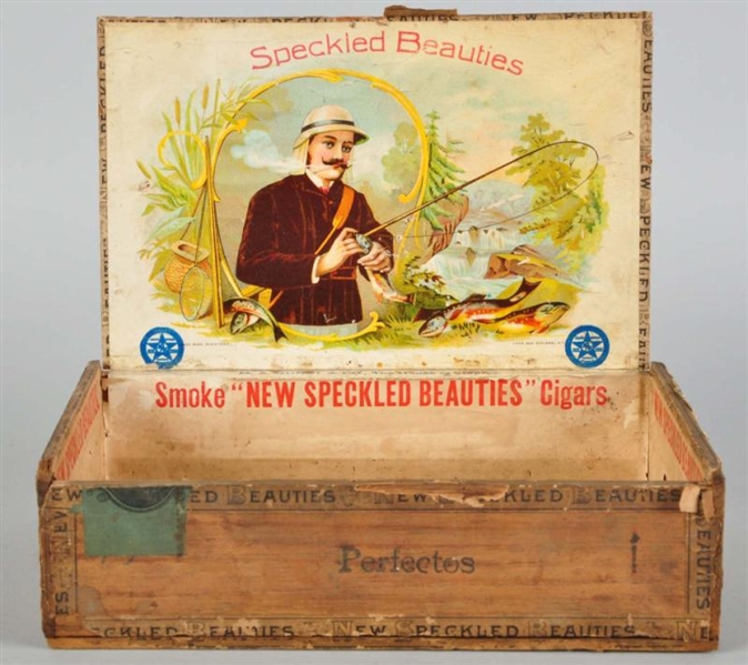 SPECKLED BEAUTIES CIGAR BOX.                      