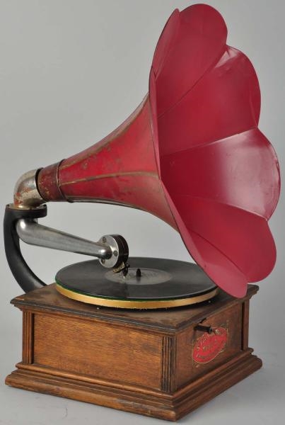 STANDARD MODEL A PHONOGRAPH WITH HORN.            