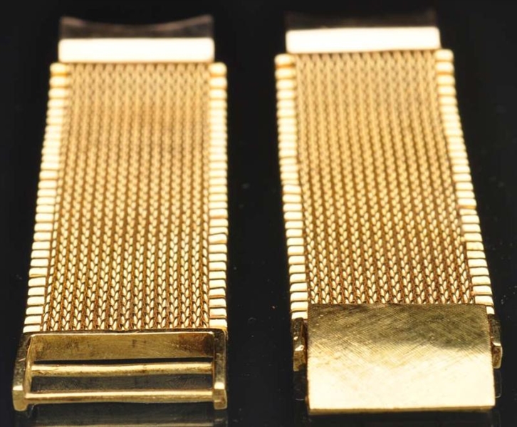 18K Y. GOLD MENS WATCH BAND.                     
