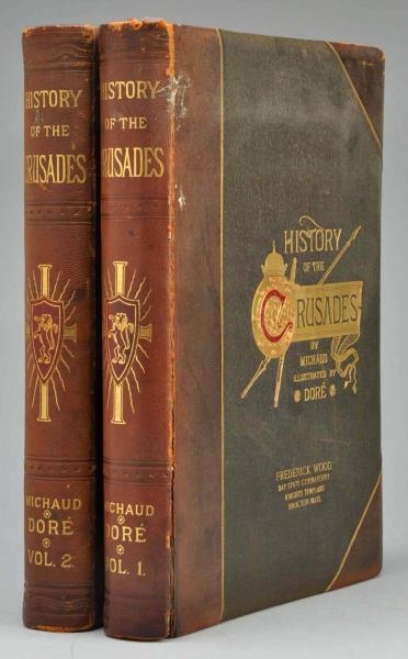 TWO VOLUMES OF "HISTORY OF THE CRUSADES".         