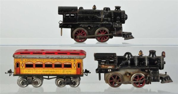 LOT OF 3: IVES TRAIN PIECES.                      