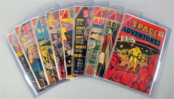 LOT OF 9: SPACE GOLDEN & SILVER AGE COMIC BOOKS.  