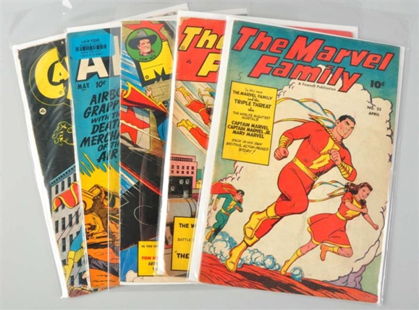 LOT OF 5: GOLDEN AGE COMIC BOOKS.                 