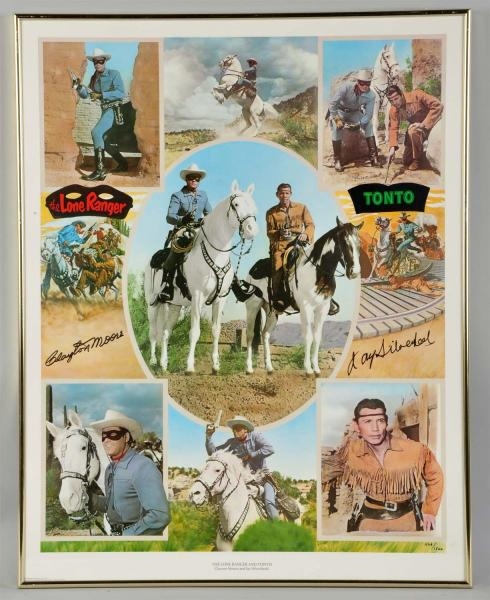 AUTOGRAPHED LONE RANGER POSTER.                   