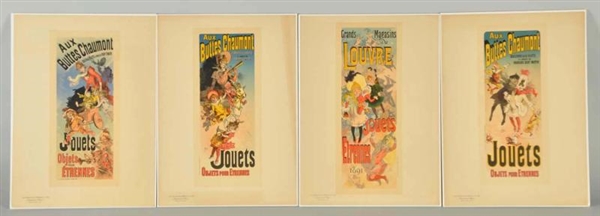 LOT OF 4: FRENCH POSTERS.                         