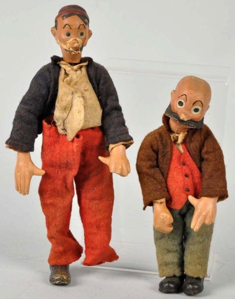 LOT OF 2: SWISS JOINTED MUTT & JEFF FIGURES.      