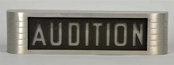 RCA LIGHTUP "AUDITION" SIGN.                      