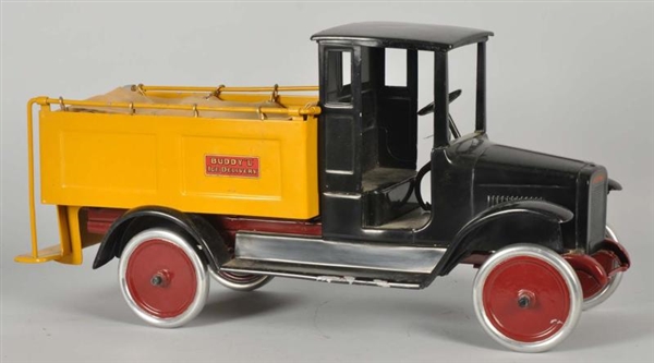 PRESSED STEEL BUDDY L ICE DELIVERY TRUCK TOY.     