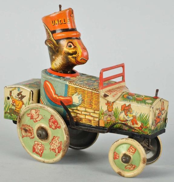 TIN MARX UNCLE WIGGLY WHOOPEE CAR WIND-UP TOY.    