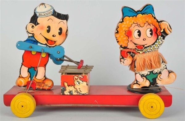 GONG BELL SCRAPPY & MARGY PLATFORM TOY.           