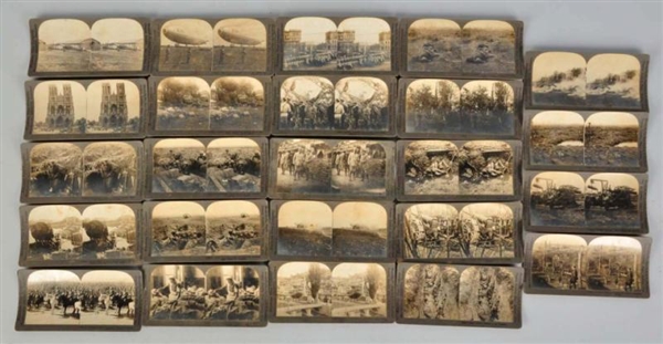 LOT OF 24: KEYSTONE STEREOSCOPE VIEW CARDS.       