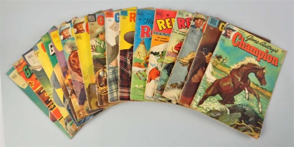 LOT OF 17: WESTERN THEMED COMIC BOOKS.            
