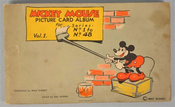 WALT DISNEY MICKEY MOUSE PICTURE CARD ALBUM.      